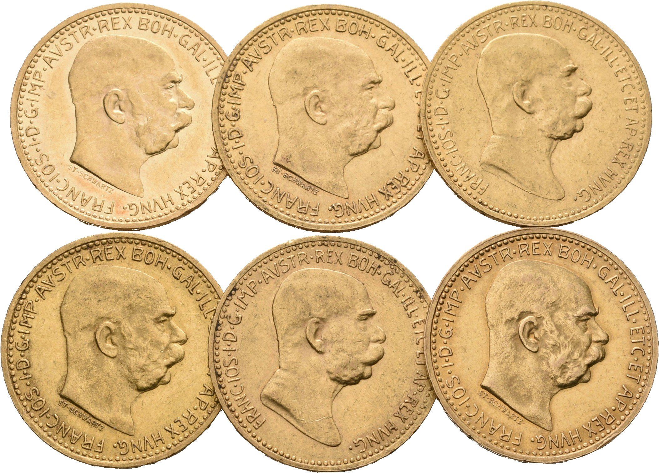 10 Koruna 1909, 1910, 1911