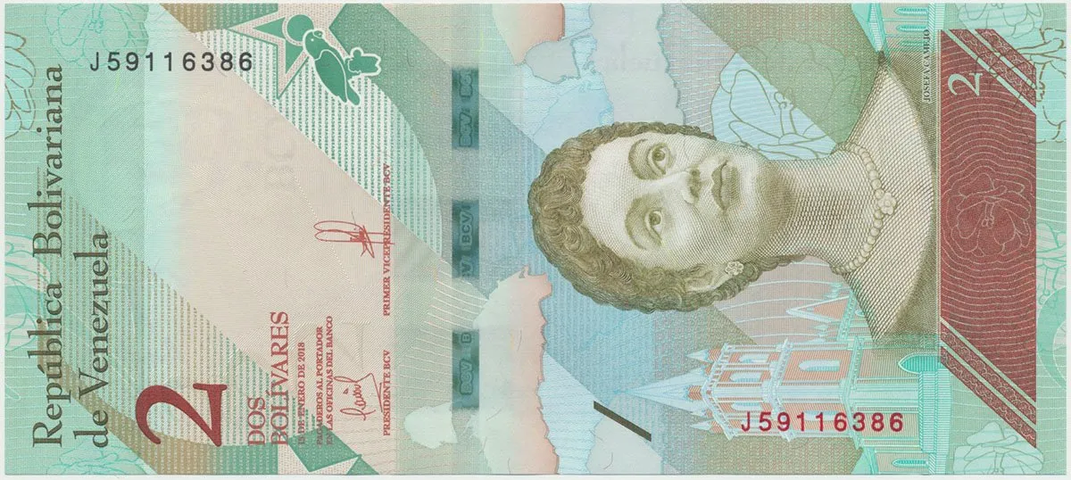 Venezuela, 2 Bolivares 2018, P.101
