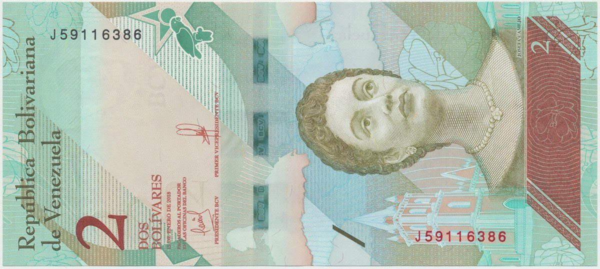 Venezuela, 2 Bolivares 2018, P.101