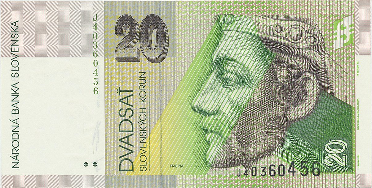 20 Koruna / 1. 7. 1999, série J, Hej.SK24a1