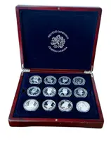 Sada - Největší osobnosti Českého národa - 24 Kusů (Ag 696g, 999/1000) + Etue, Certifikát, Proof - fotografie 2