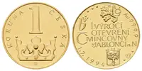 Medaile 1994 - 1. výročí otevření mincovny v Jablonci nad Nisou