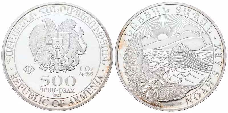 Arménie, 500 Dram 2023 - 1 Oz (Noemova archa)