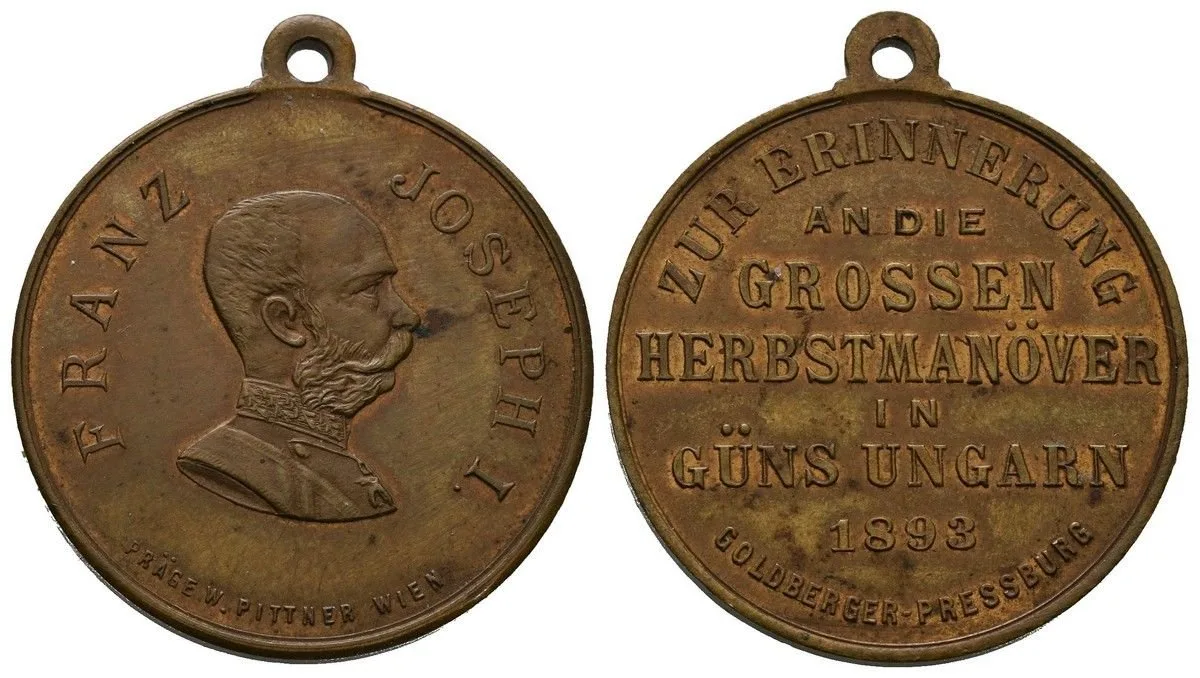František Josef I., medaile vojenských manévrů — 1