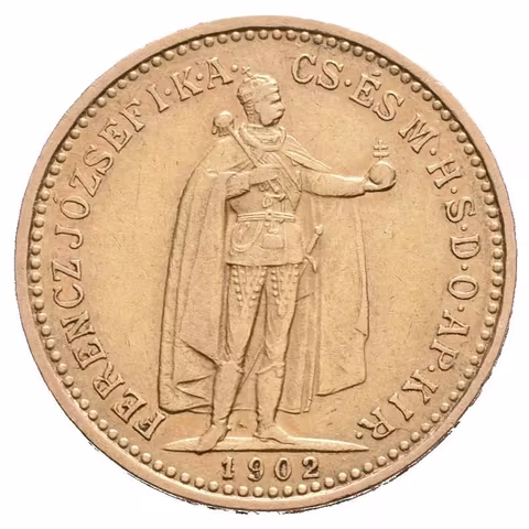 10 Koruna 1902 KB, pěkná zachovalost, patina, drobné rysky