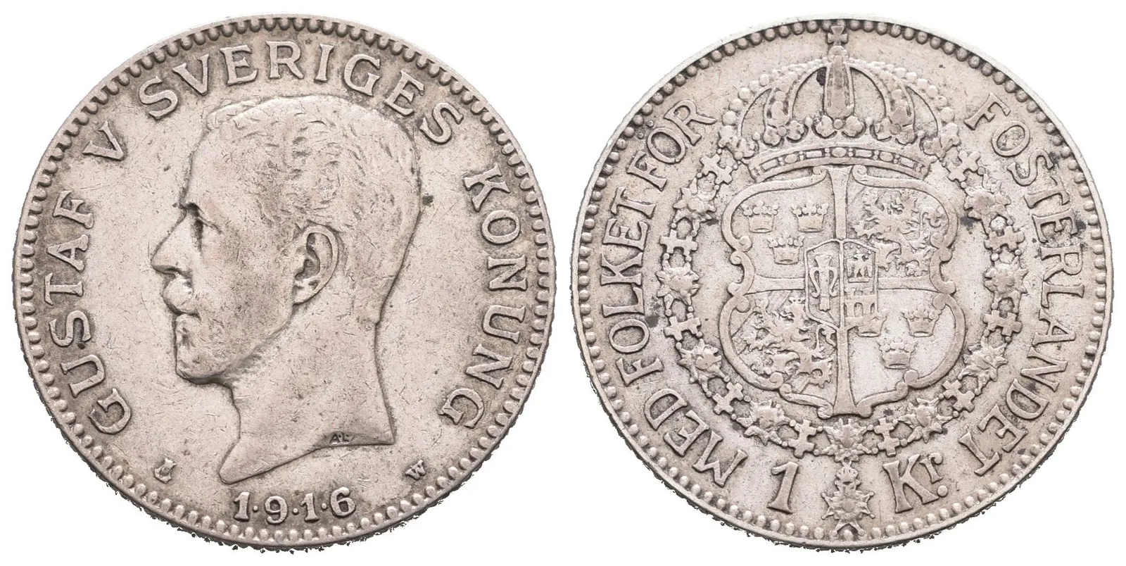 Švédsko, 1 Koruna 1916