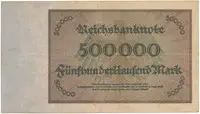 Německo, 500000 Mark 1923, Ro.87f - fotografie 2