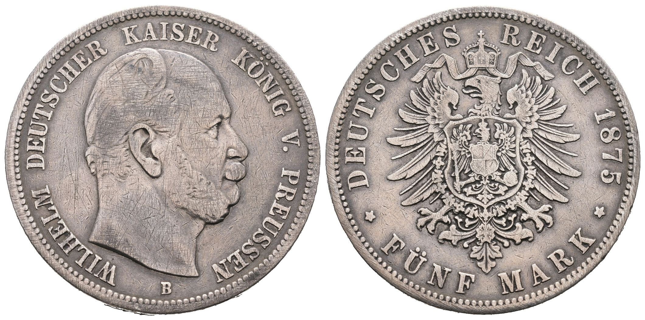 Prusko, 5 Marka 1875 B