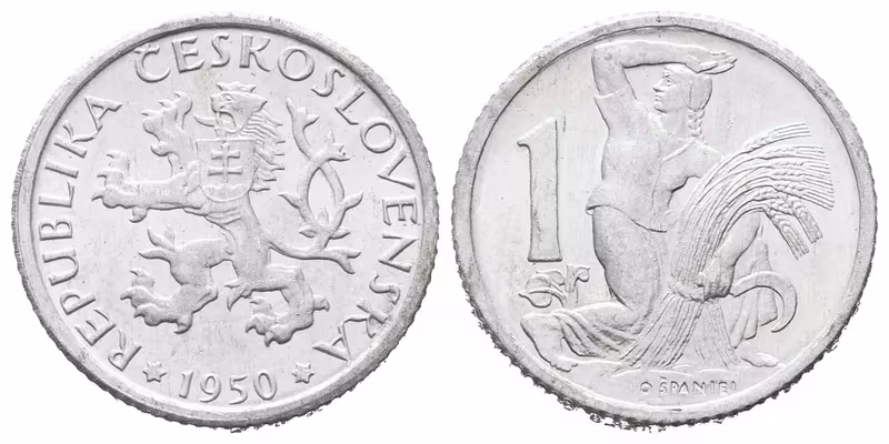 1 Koruna 1950