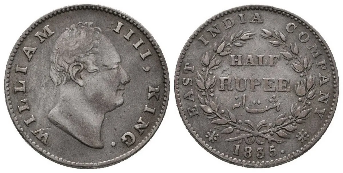 Indie - Východoindická společnost, William IV., 1830 - 1837 — 1