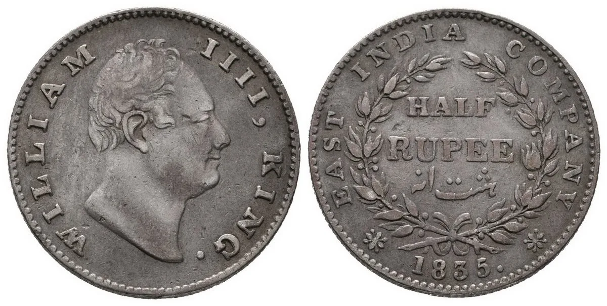 Indie - Východoindická společnost, William IV., 1830 - 1837 — 1