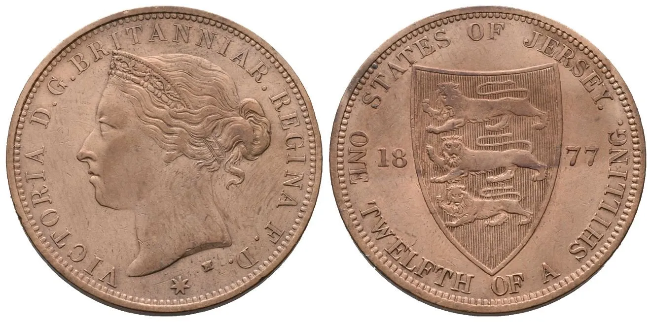 Jersey, 1/12 Shilling 1877