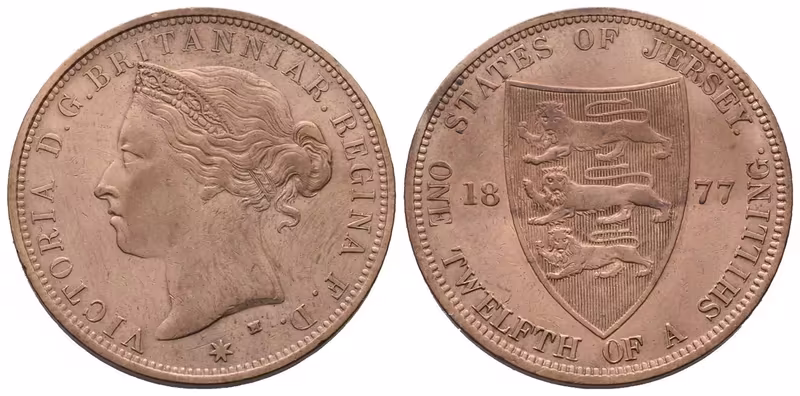 Jersey, 1/12 Shilling 1877