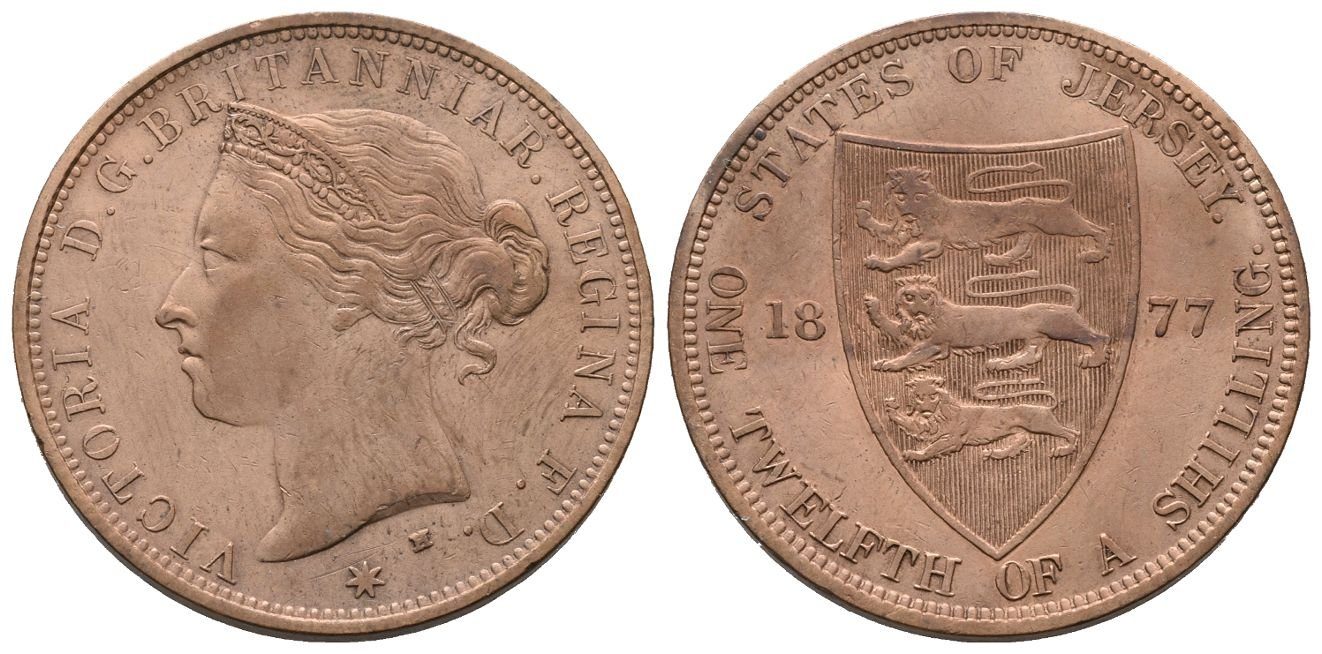 Jersey, 1/12 Shilling 1877