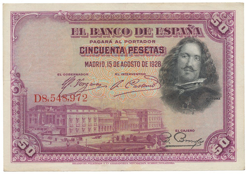 Španělsko, 50 Pesetas 1928, P.75b