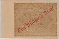 Německo, 1 Milliarde Mark 1923, Ro.110g - fotografie 2