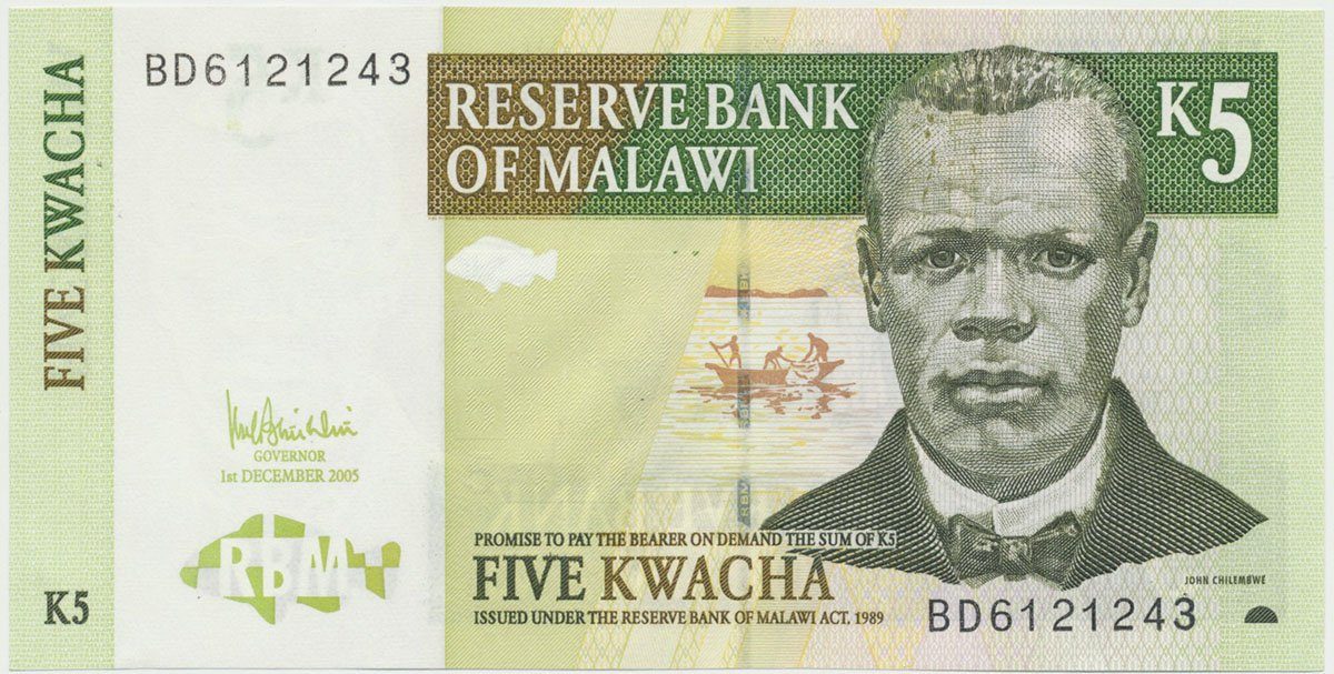 Malawi, 5 Kwacha 2005, P.36c