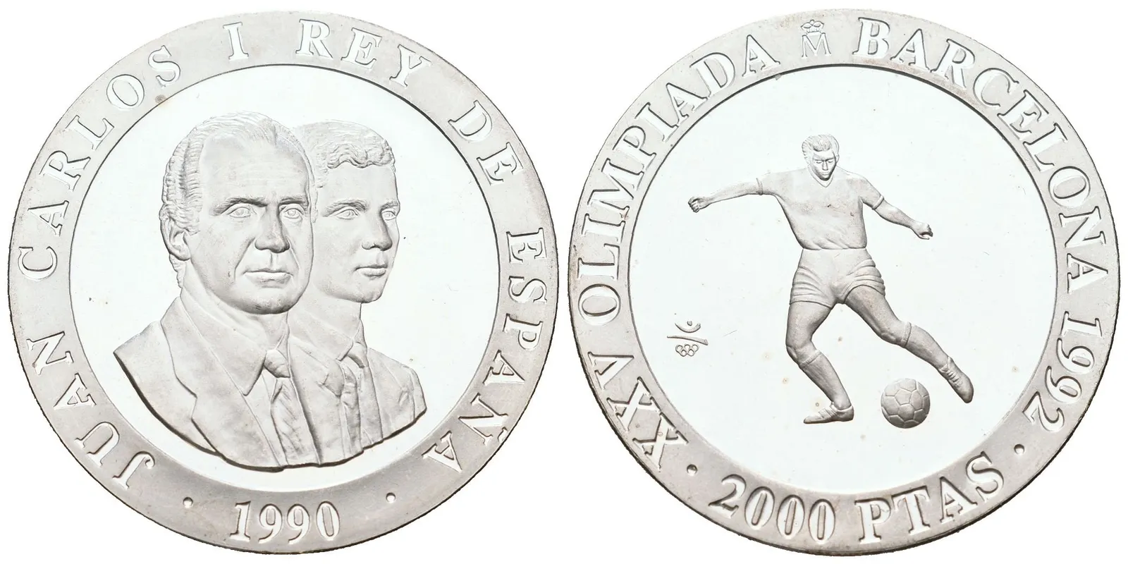 2000 Pesetas 1990 - Fotbal
