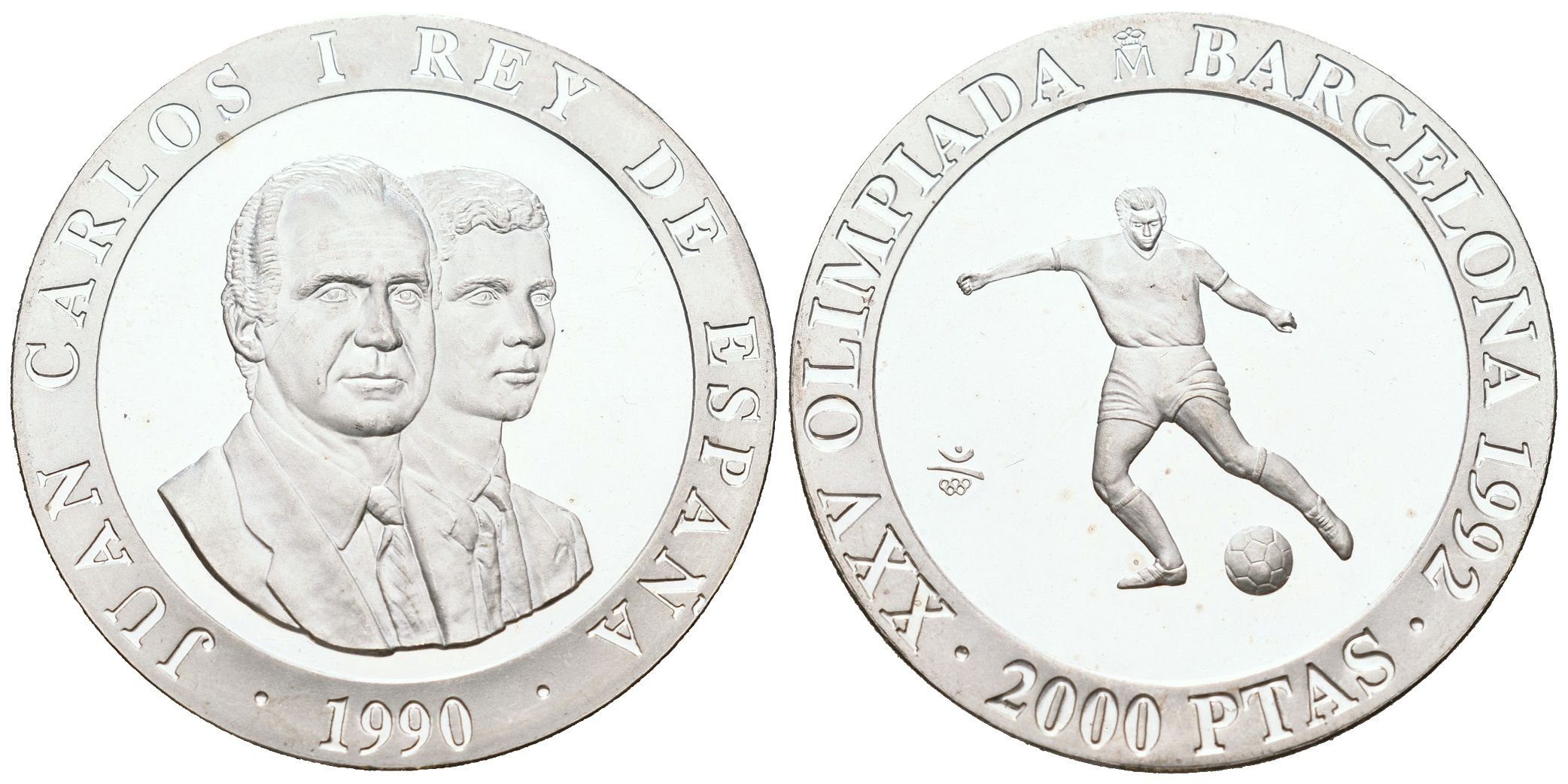 2000 Pesetas 1990 - Fotbal