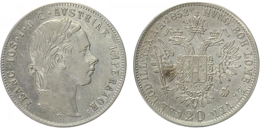 Konvenční měna, 1848 - 1857 — 1
