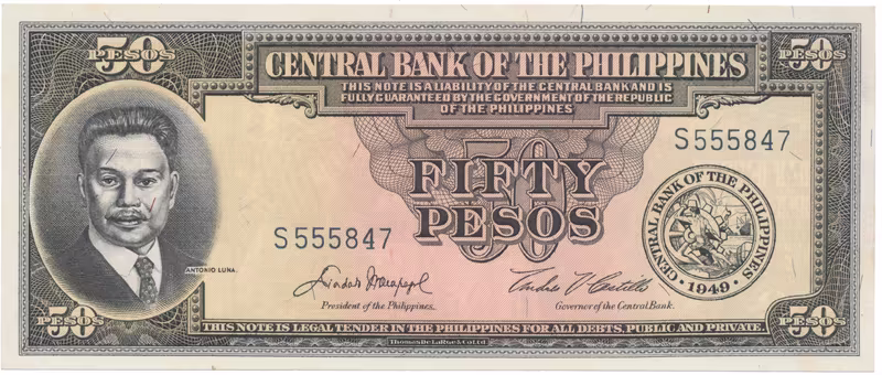 Filipíny, 50 Pesos (1949), P.138d