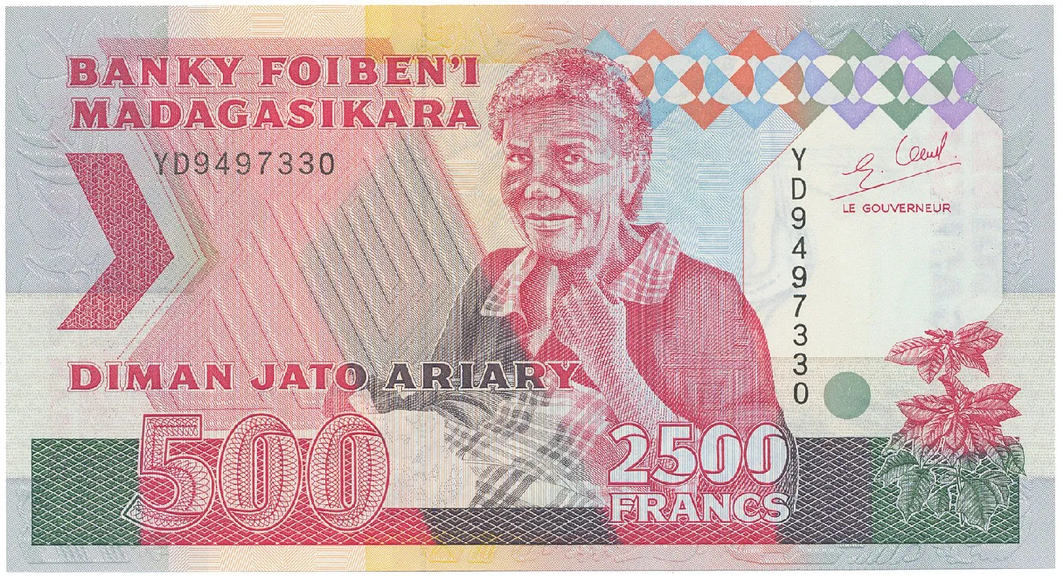 Madagaskar, 2500 Francs (1993), P.72A