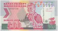 Madagaskar, 2500 Francs (1993), P.72A