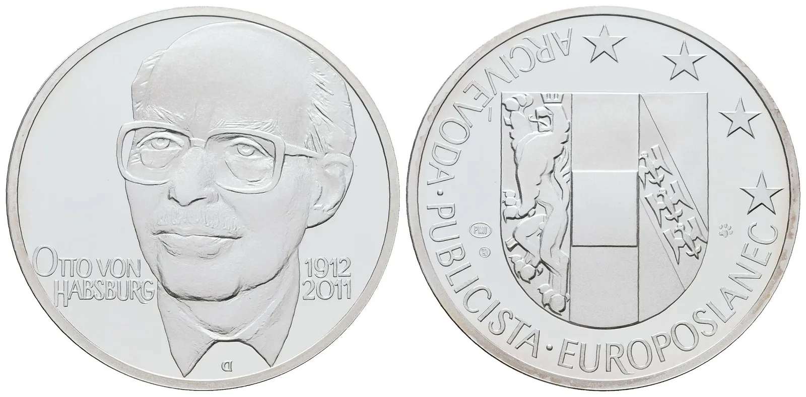 AR Medaile b.l. (2012) - Otto von Habsburg - 100. výročí narození
