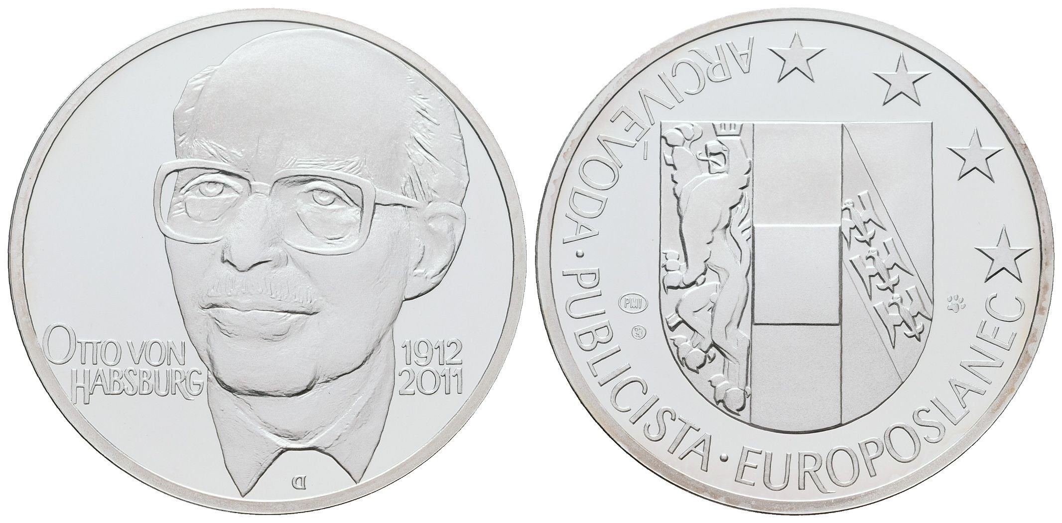 AR Medaile b.l. (2012) - Otto von Habsburg - 100. výročí narození