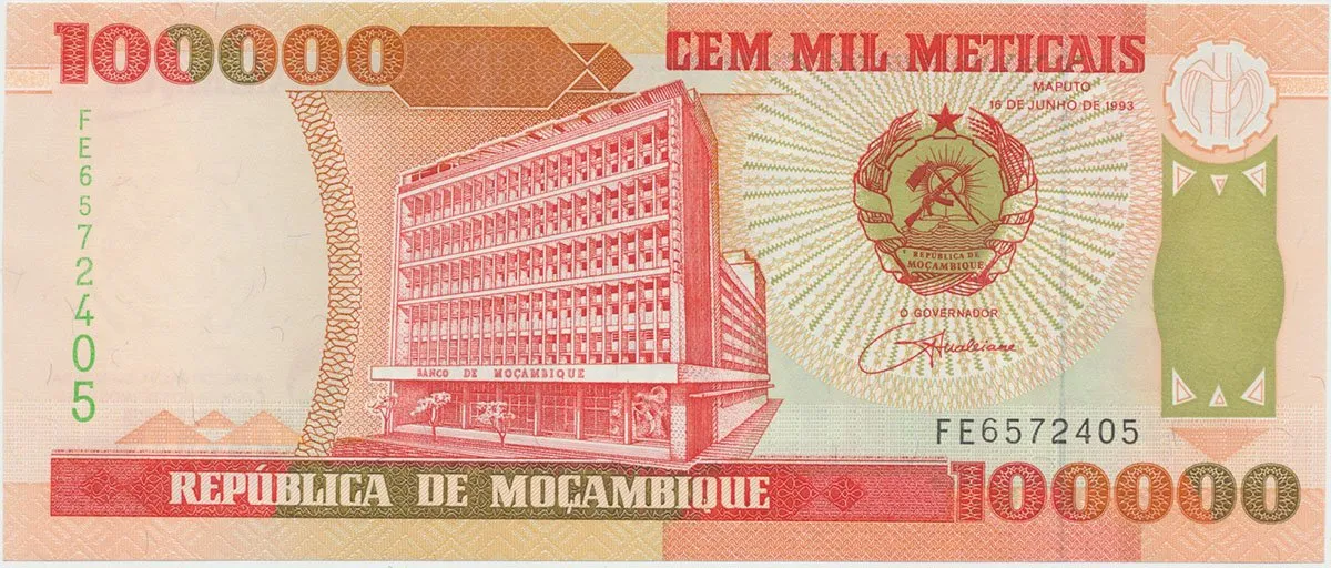 Mosambik, 100000 Meticais 1993, P.139