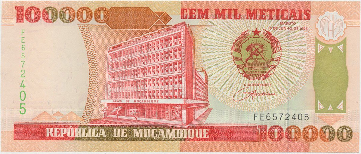 Mosambik, 100000 Meticais 1993, P.139