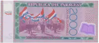 Paraguay, 2000 Guaranies 2011, plastová, P.228c - fotografie 2