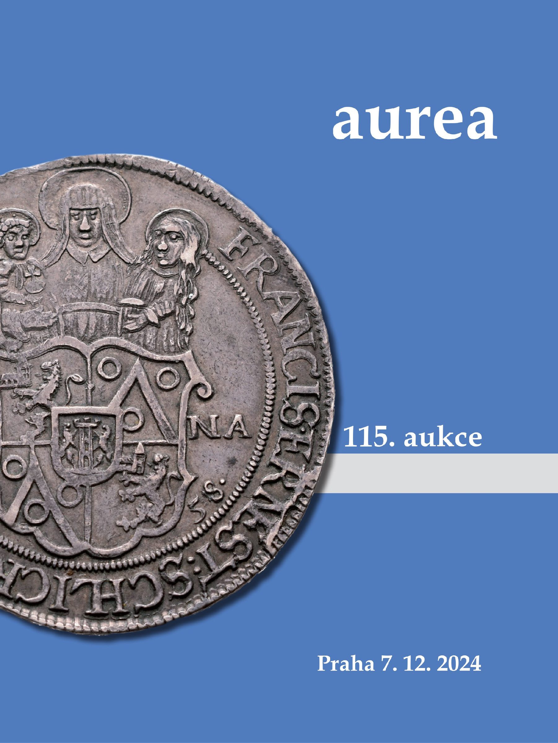 115. aukce numismatika a notafilie