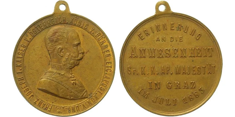 František Josef I., medaile na návštěvu a přítomnost císaře — 1