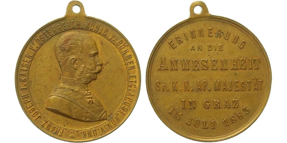 František Josef I., medaile na návštěvu a přítomnost císaře — 1