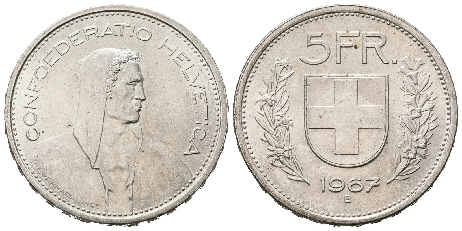 Švýcarsko, 5 Frank 1967