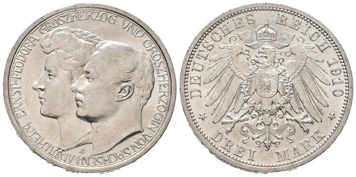Sasko - Výmar - Eisenach, Wilhelm Ernst, 1901 - 1918 — 1