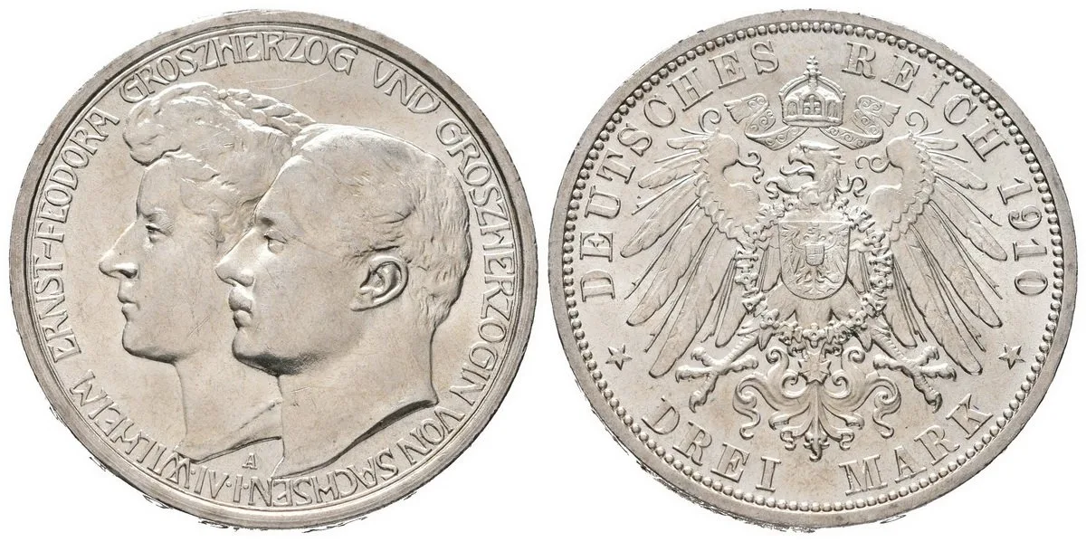 Sasko - Výmar - Eisenach, Wilhelm Ernst, 1901 - 1918 — 1