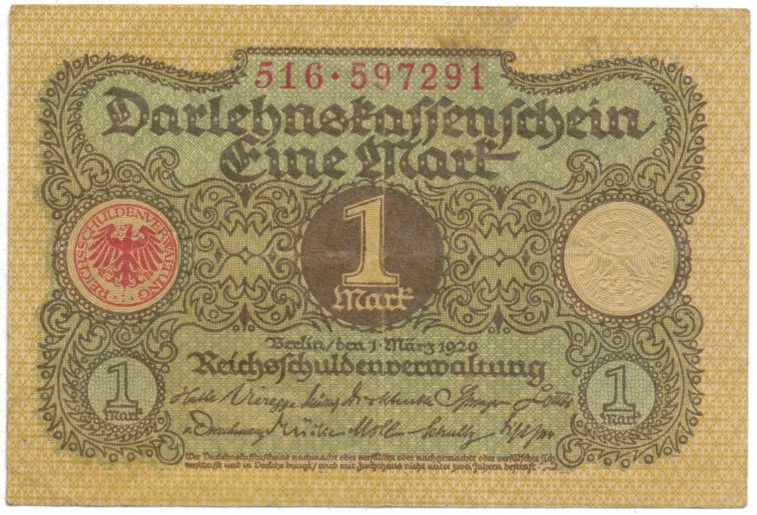 Německo, 1 Mark 1920, Ro.64