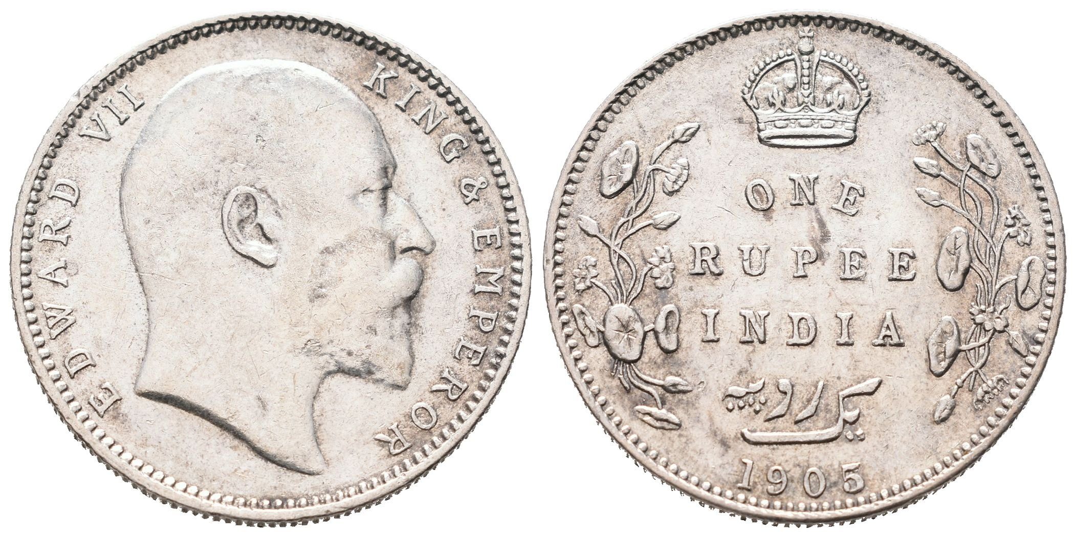 Indie, Rupie 1905 B