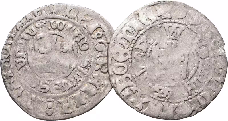 Vladislav II. Jagellonský, Pražský groš, 2 ks