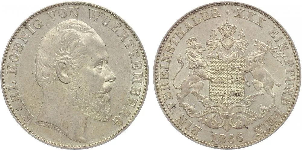 Württemberg, Karl, 1864 - 1891 — 1