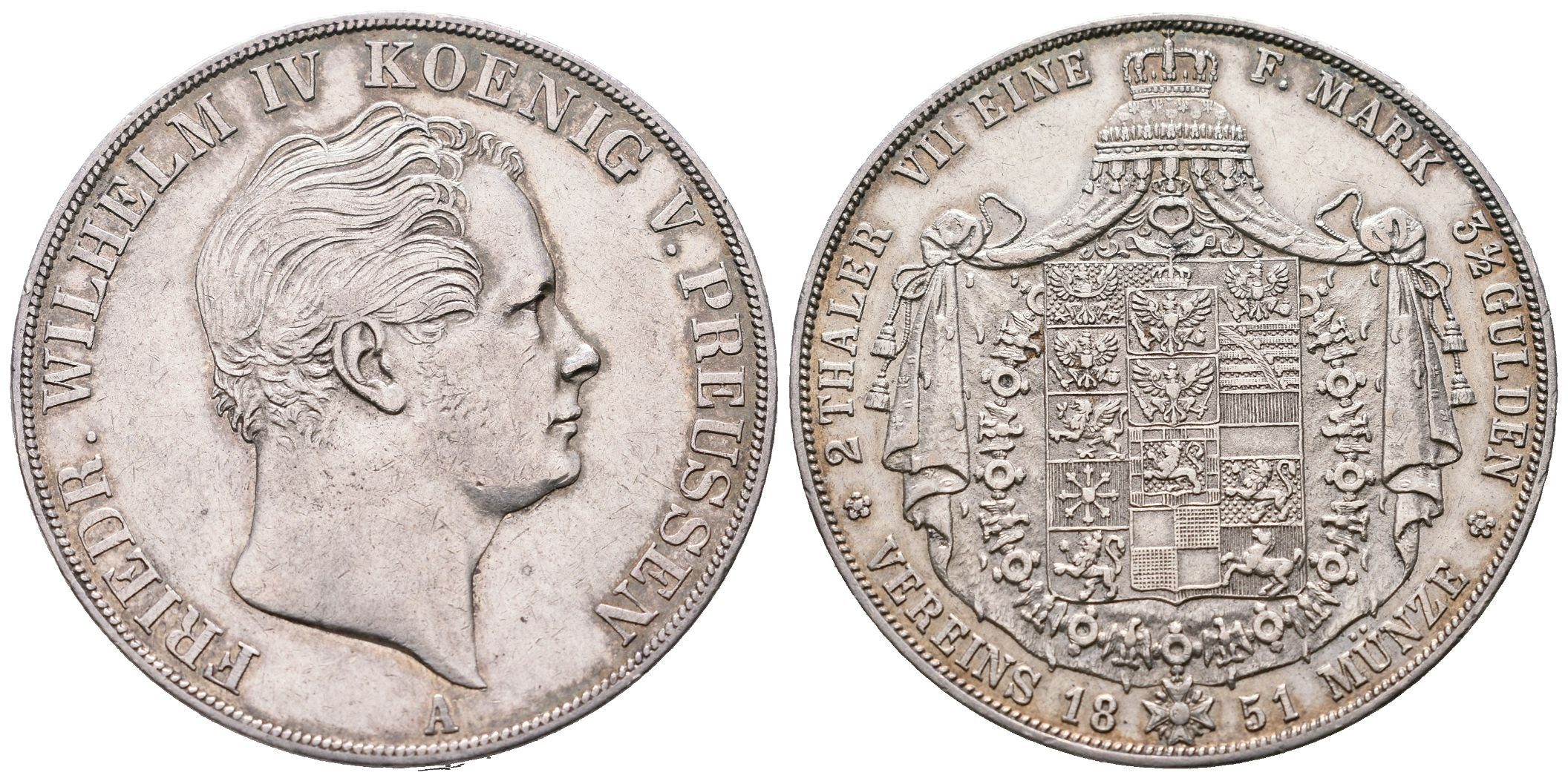 Prusko, 2 Tolar 1851 A