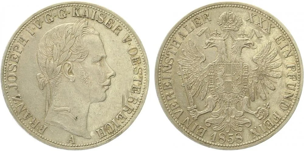Rakouská a spolková měna, 1857 - 1892 — 1