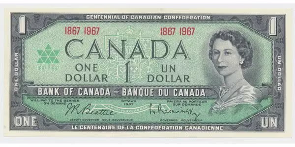 Kanada, 1 Dollar 1967, pamětní, P.84a