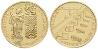 5000 Kč 2011 - Gotický most v Písku, bez certifikátu