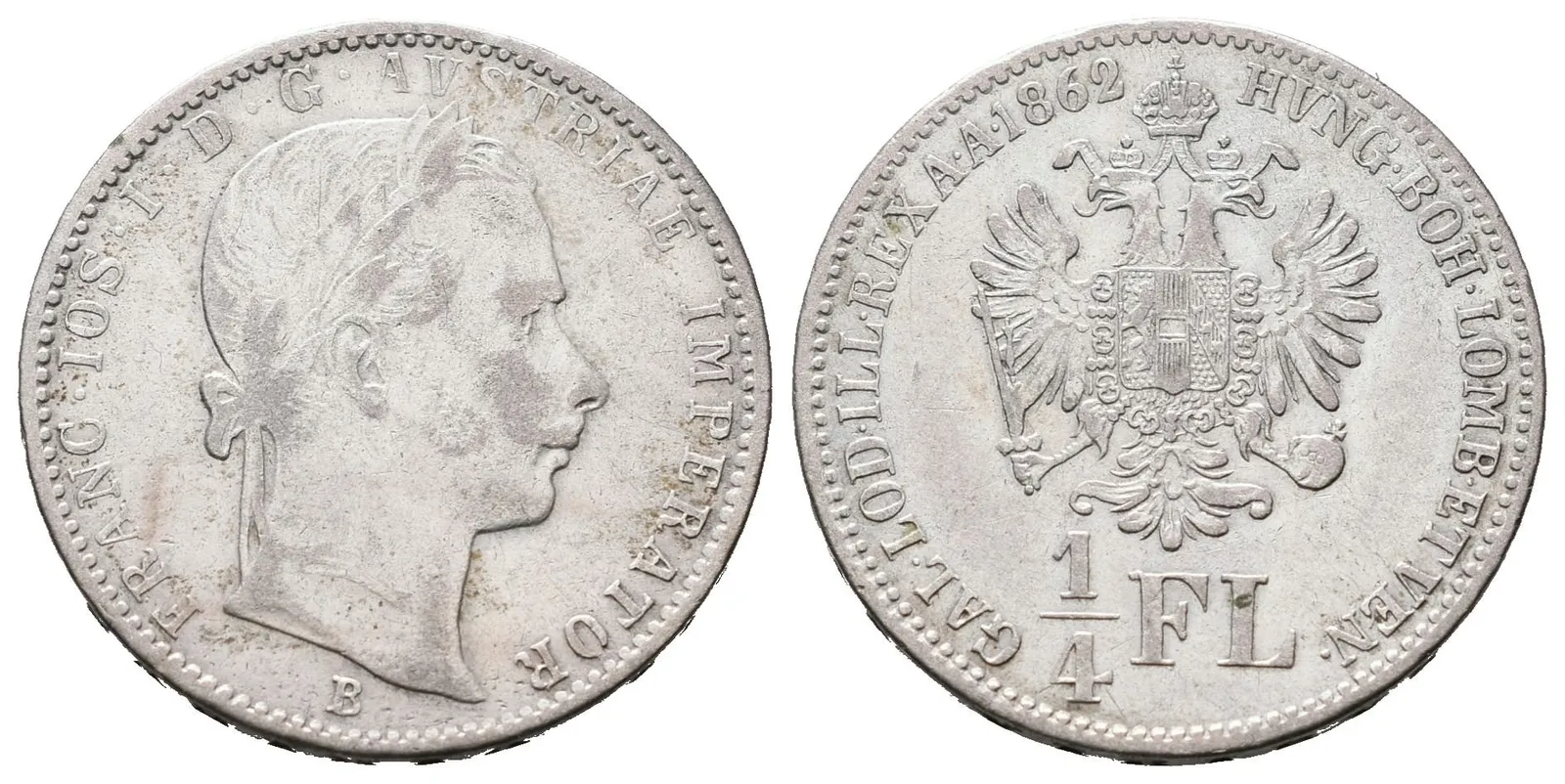 1/4 Zlatník 1862 B