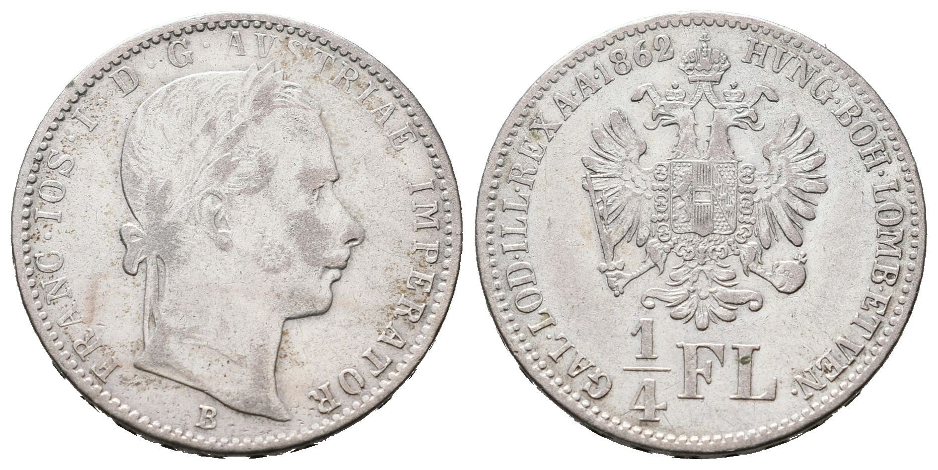 1/4 Zlatník 1862 B
