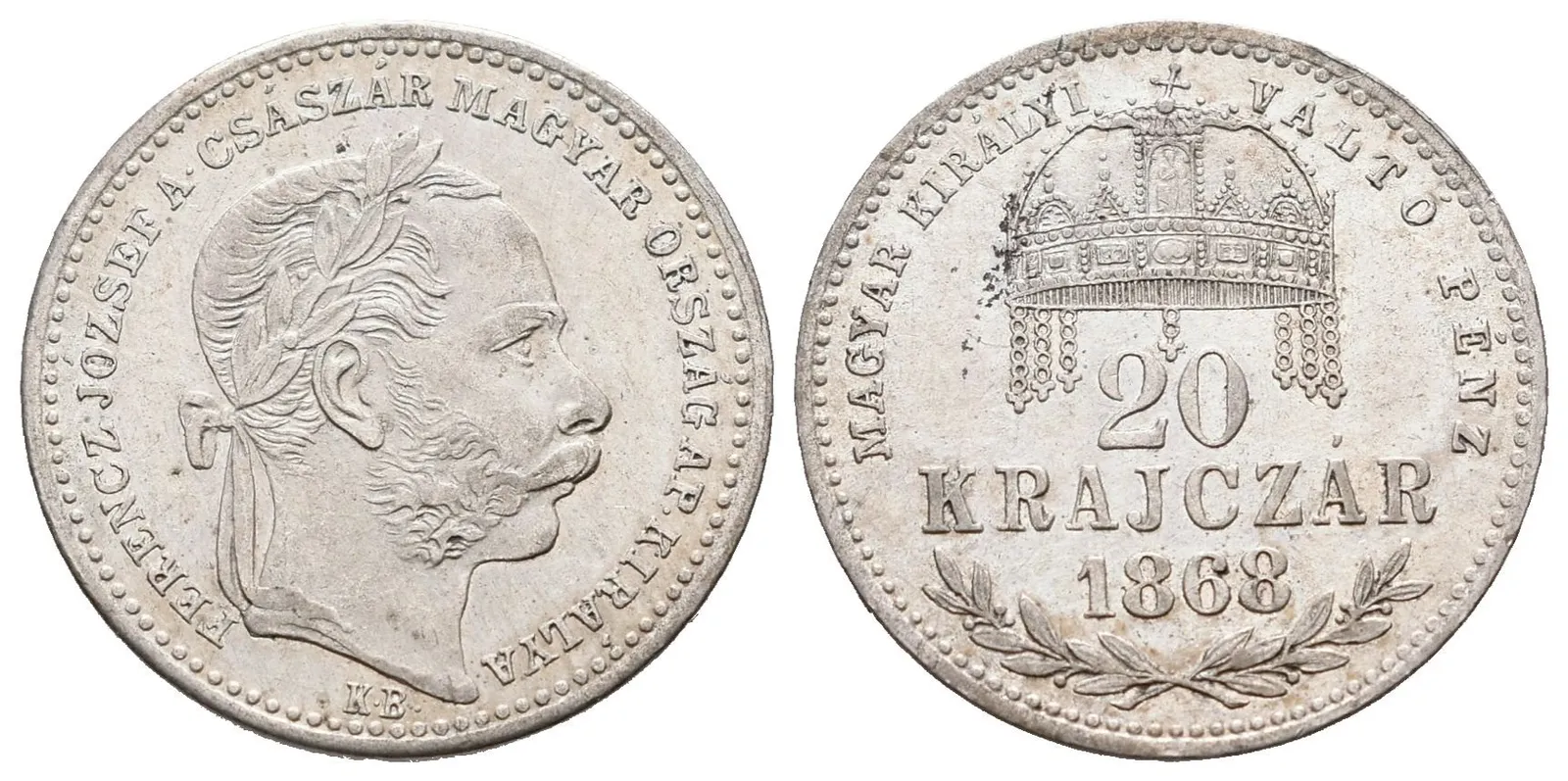 20 Krejcar 1868 KB