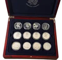Sada - Největší osobnosti Českého národa - 24 Kusů (Ag 696g, 999/1000) + Etue, Certifikát, Proof - fotografie 4